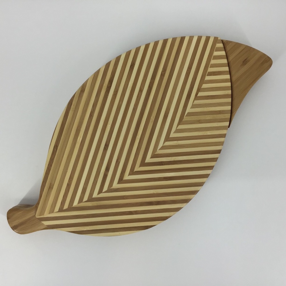 Picnic Time Bamboo Leaf Cheese Board & Tool Set